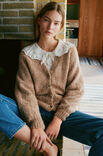 Lana Grossa RAGLAN-CARDIGAN Ecopuno & Setasuri - Strikkeoppskrift (DK)