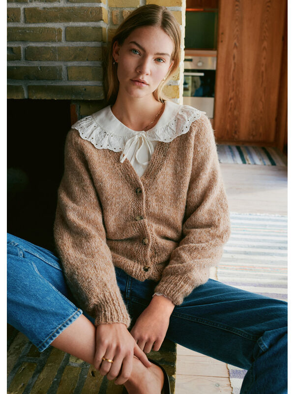 Lana Grossa RAGLAN-CARDIGAN Ecopuno & Setasuri - Strikkeoppskrift (DK)