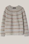 Lana Grossa PULLOVER Natural Alpaca Pelo - Strikkeoppskrift (DK)
