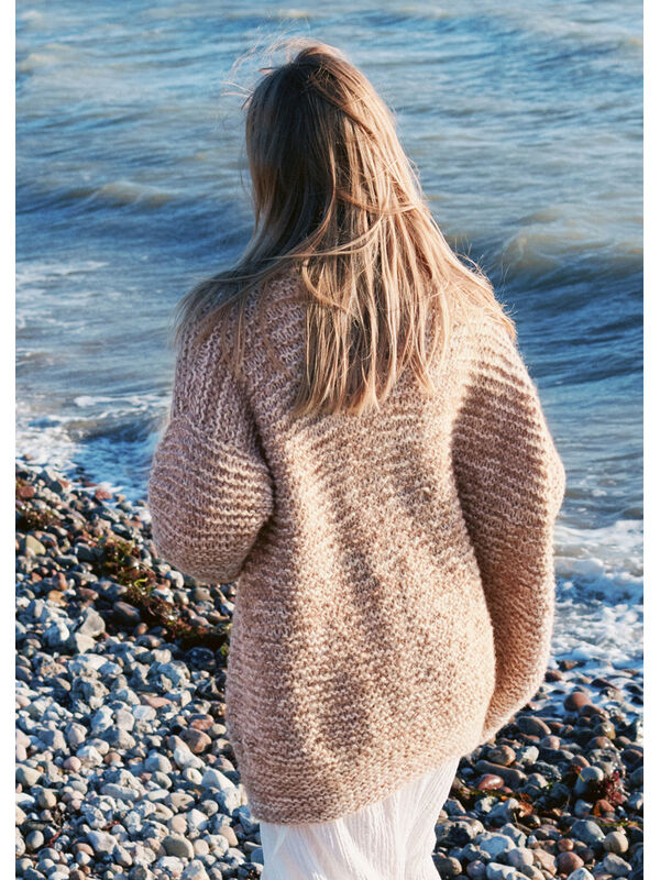 Lana Grossa CARDIGAN Alpaca Pelo - Strikkeoppskrift (DK)