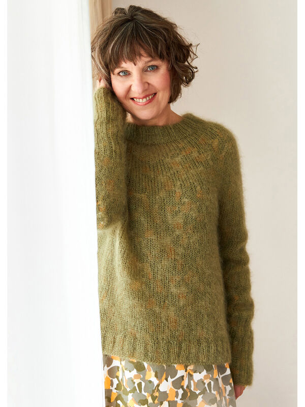 Lana Grossa SWEATER Silkhair - Strikkeoppskrift (DK)
