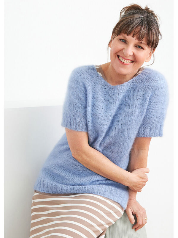 Lana Grossa SHIRT Silkhair - Strikkeoppskrift (DK)