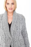 Lana Grossa LONGJACKE IM ZOPFMUSTER Alta Moda Alpaca - German Edition