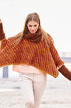 Lana Grossa PONCHO I TIGERMØNSTER Silkhair - Strikkeoppskrift (NO)