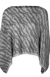 Lana Grossa PONCHO I TIGERMØNSTER Silkhair - Strikkeoppskrift (NO)