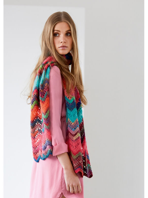 Lana Grossa SKJERF Colorissimo & Silkhair - Strikkeoppskrift (NO)