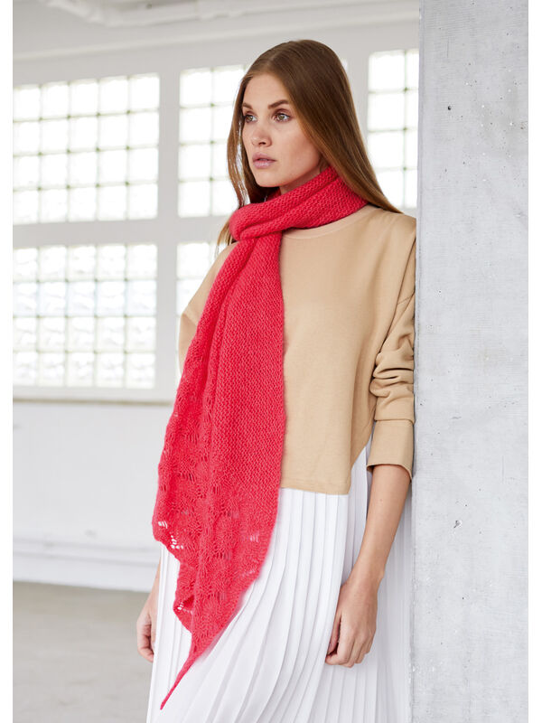 Lana Grossa TREKANTSKJERF Ecopuno & Silkhair - Strikkeinstruksjoner (NO)