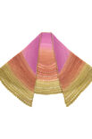 Lana Grossa HALVRUND SJAL Cool Wool Lace Hand-dyed - Strikkeoppskrift (DK)
