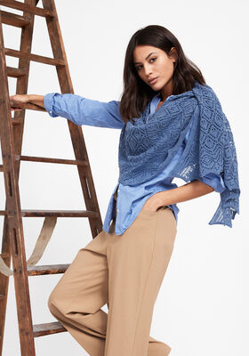 SJAL Cool Wool Lace - Hekleoppskrift (DK) fra Lana Grossa