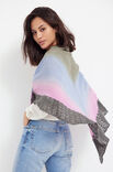 Lana Grossa TREKANTSKJERF Cool Wool Lace Hand-dyed & Cool Wool Lace - Strikkeoppskrift (DK)