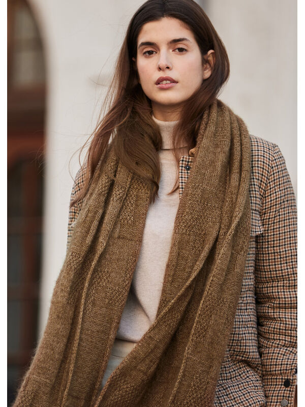 Lana Grossa STOLA Cool Wool Lace & Silkhair - Strikkeoppskrift (SE)