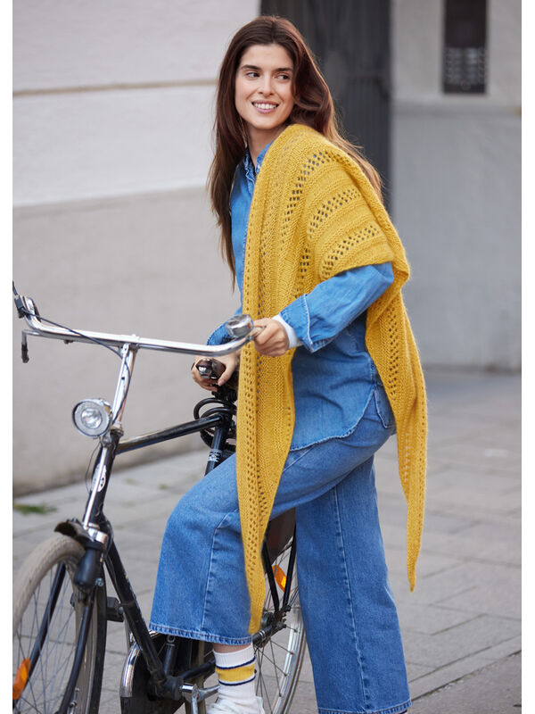 Lana Grossa SJAL Cashmere Love & Silkhair - Strikkeoppskrift (SE)