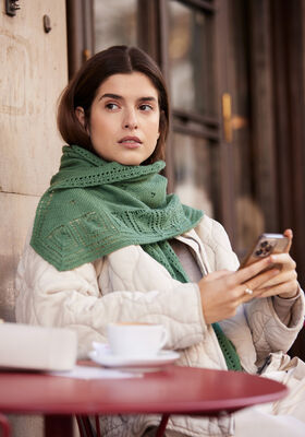 STOLA Cool Wool Lace - Strikkeoppskrift (SE) fra Lana Grossa