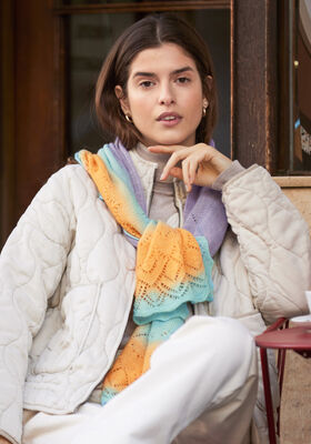 STOLA Cool Wool Lace hand-dyed - Strikkeoppskrift (DK) fra Lana Grossa