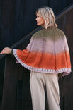 Lana Grossa SJAL Cool Wool Lace hand-dyed & Cool Wool Lace - Strikkeoppskrift (SE)