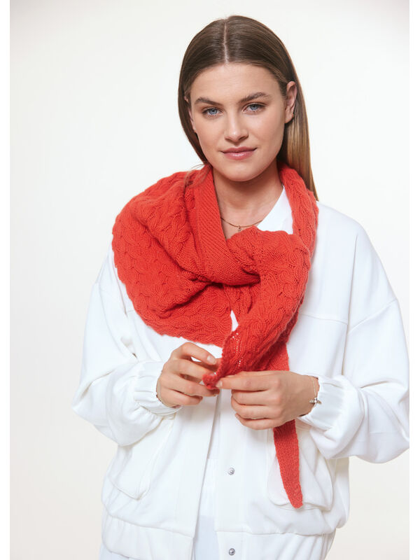 Lana Grossa TREKANTSKJERF Cashmere Pure - Strikkeoppskrift (SE)