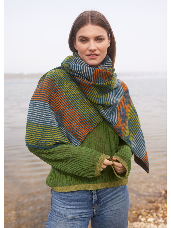 Lana Grossa SJAL Cashmere 16 Fine - Strikkeoppskrift (SE)