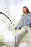 Lana Grossa PONCHO Silkhair Print - Strikkeoppskrift (SE)