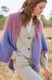 Lana Grossa PONCHOSKJERF Merino Lace Aquarell, Silkhair & Cool Wool Lace