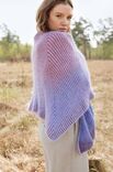 Lana Grossa PONCHOSKJERF Merino Lace Aquarell, Silkhair & Cool Wool Lace