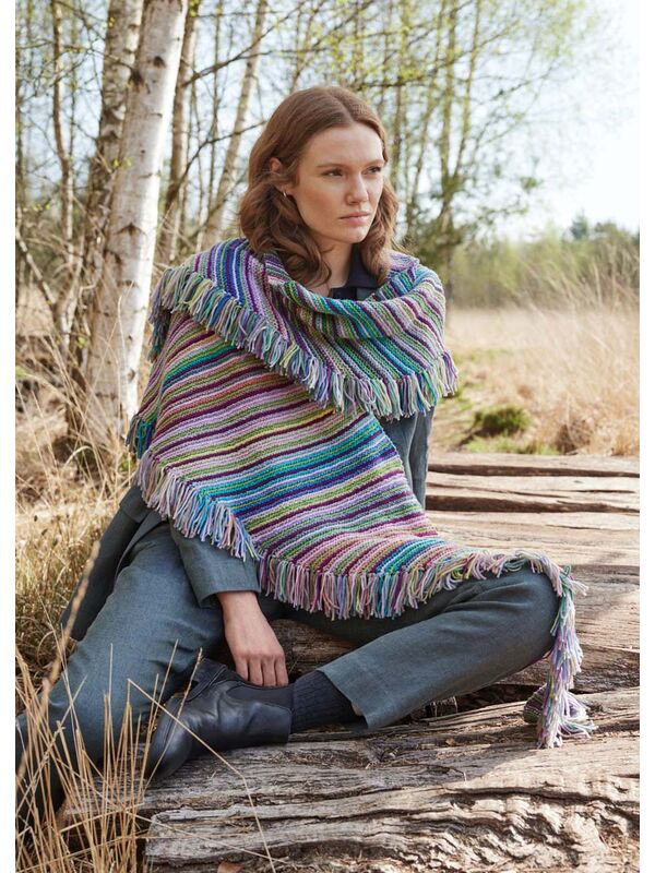 Lana Grossa TREKANTSKJERF Farfalla & Cashmere 16 Fine