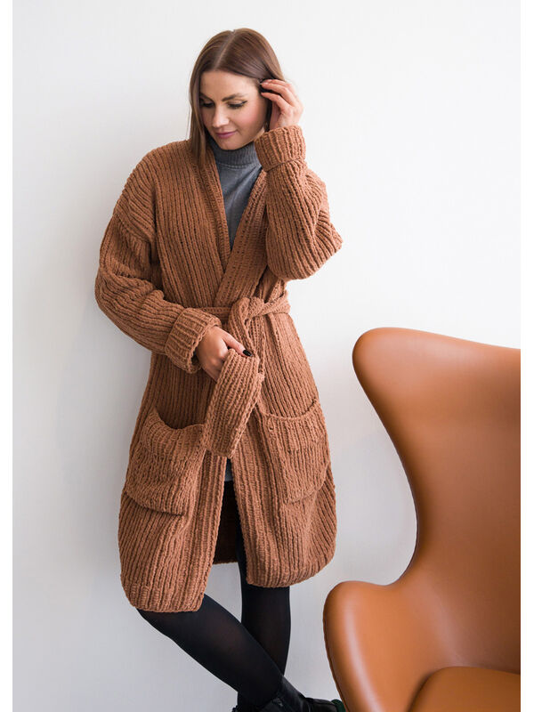 Lana Grossa KORT FRAKKE The Look - Strikkeoppskrift (DK)