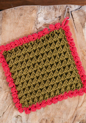 TOPFLAPPEN IM RELIEFMUSTER Cotone - German Edition fra Lana Grossa