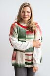 Lana Grossa SLIPOVER Gomitolo (Christmas Edition Lurex) - Strikkeoppskrift (SE)
