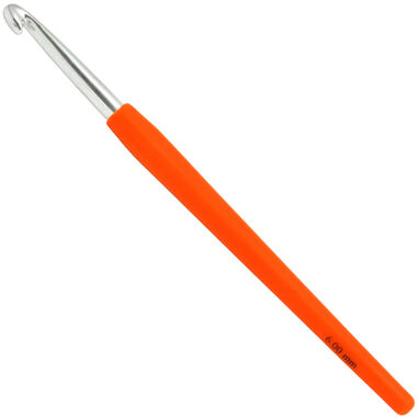 Lana Grossa Heklenål Design Color (med mykt plastgrep) St. 6,0