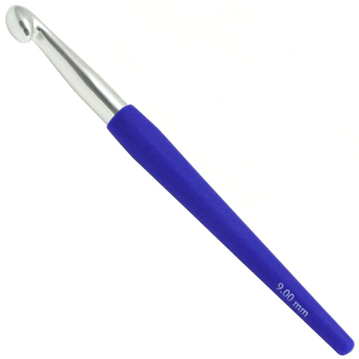 Lana Grossa Heklenål Design Color (med mykt plastgrep) St. 9,0
