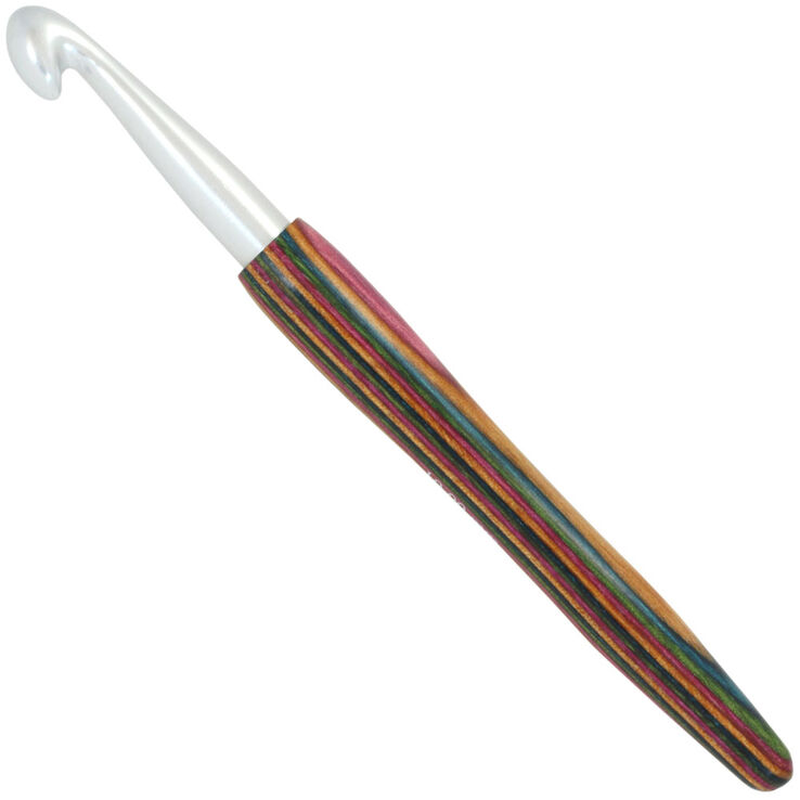 Lana Grossa Heklenål i Aluminium med Tregrep Design-tre: Color St. 10,0