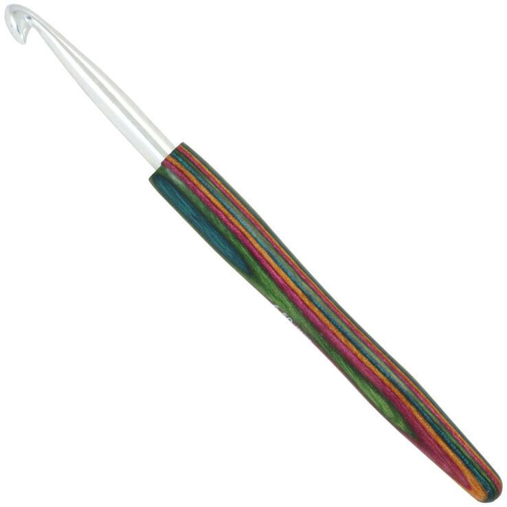 Lana Grossa Heklenål i Aluminium med tregrep Design-tre: Color St. 6,5