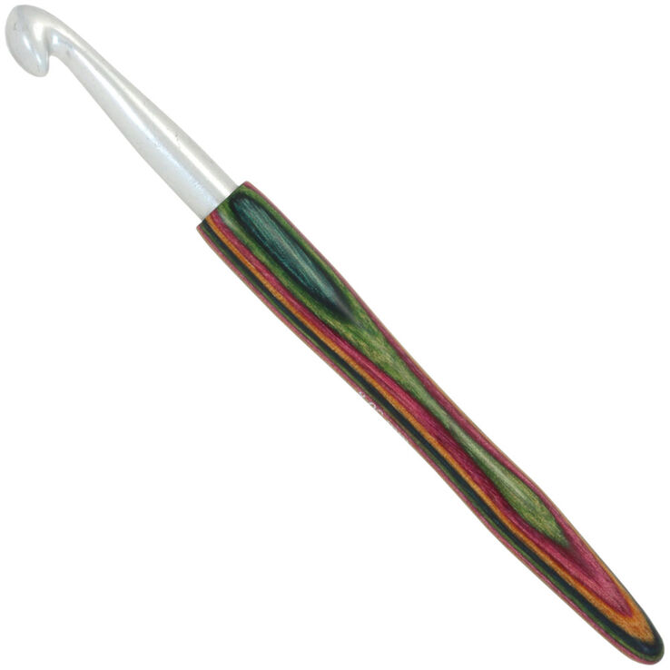Lana Grossa Heklenål i Aluminium med Tregrep Design-tre: Color St. 8,0
