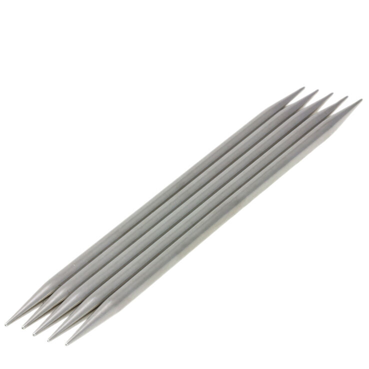 Lana Grossa Ermepinner/Settpinner i rustfritt stål 5,5/15cm