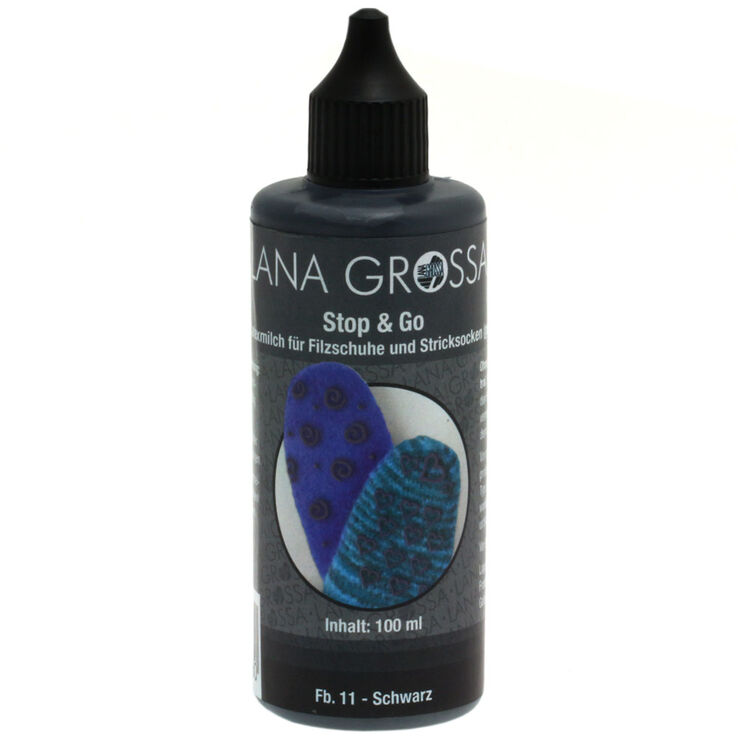 Lana Grossa Stop & Go Latexmelk | 11-svart