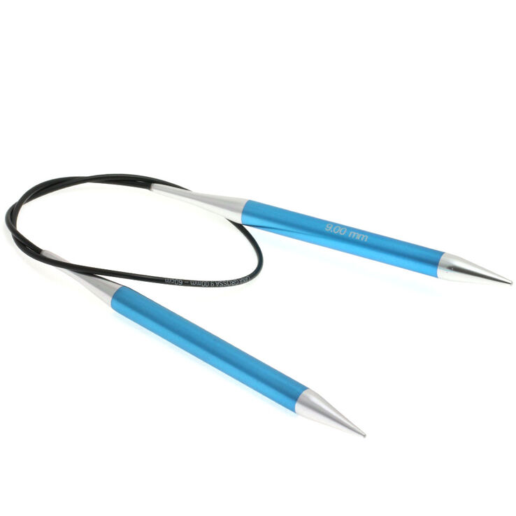 Lana Grossa Rundpinne Aluminium Rainbow St. 9,0/60cm