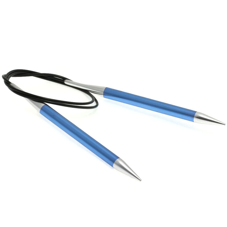 Lana Grossa Rundpinne Aluminium Rainbow St. 9,0/80cm