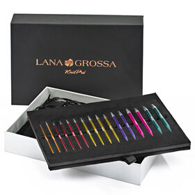 Lana Grossa Rundpinnesett Aluminium Rainbow