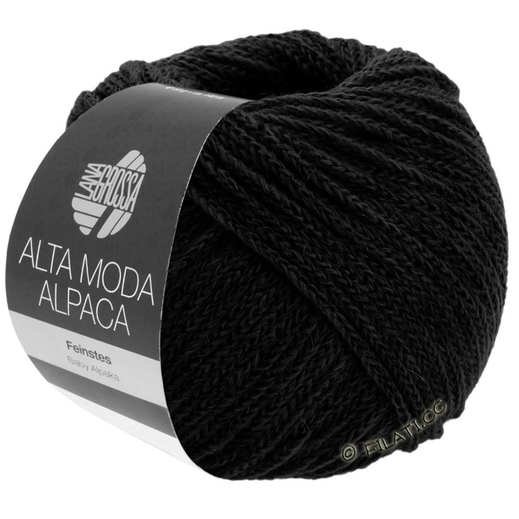 Lana Grossa ALTA MODA ALPACA | 006-svart