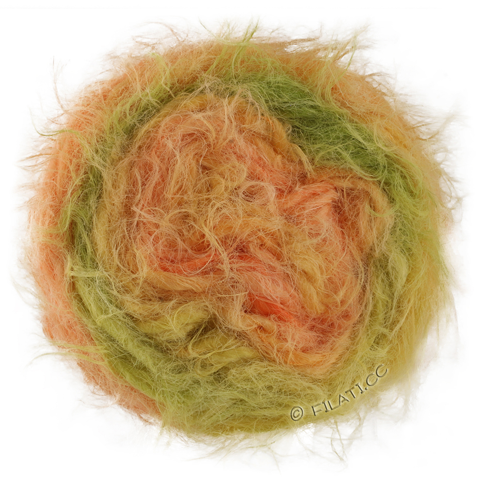 Lana Grossa  | 104-kiwi/pistasj/vanilje/sennepgul/fersken/apricot