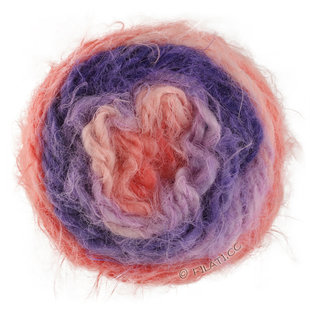 Lana Grossa  | 105-laks/pudderrosa/syrin/blålilla/fiolett