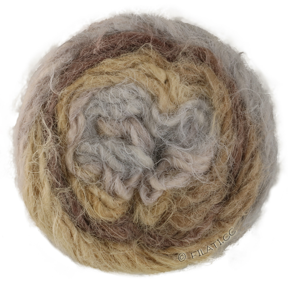 Lana Grossa  | 108-beige/lys grå/grège/beigegrå/taupe/gråbrun/mørk brun