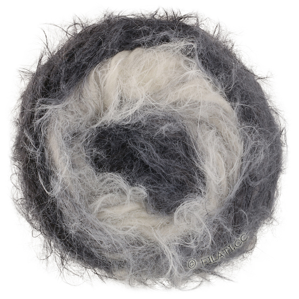 Lana Grossa  | 109-hvit/lys grå/middelsgrå/mørk grå/antrasitt