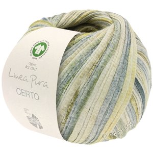 Lana Grossa CERTO Print (Linea Pura) | 110-grønngul/natur/oliven/beige/grå