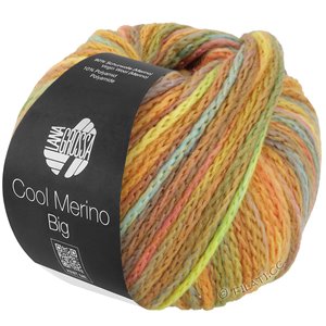Lana Grossa COOL MERINO Big Color | 403-gyllengul/oker/lindegrønn/laks/kaki