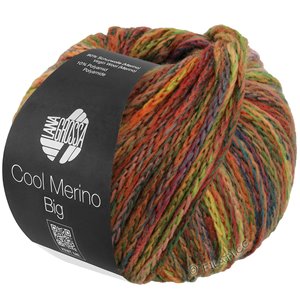 Lana Grossa COOL MERINO Big Color | 405-lys oliven/rust/gulgrønn/rosa/terrakotta/grågrønn/mørk grønn