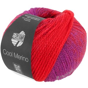 Lana Grossa COOL MERINO Dégradé | 306-rødfiolett/mørk rød/rød