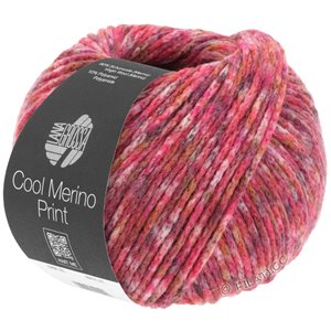 Lana Grossa COOL MERINO Print | 101-mørk rød/grå/rosa/rød