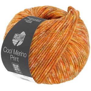 Lana Grossa COOL MERINO Print | 111-gul/oransje/kamel/lys oliven