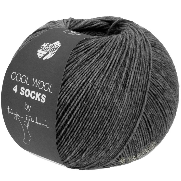 Lana Grossa COOL WOOL 4 SOCKS | 7707-antrasitt